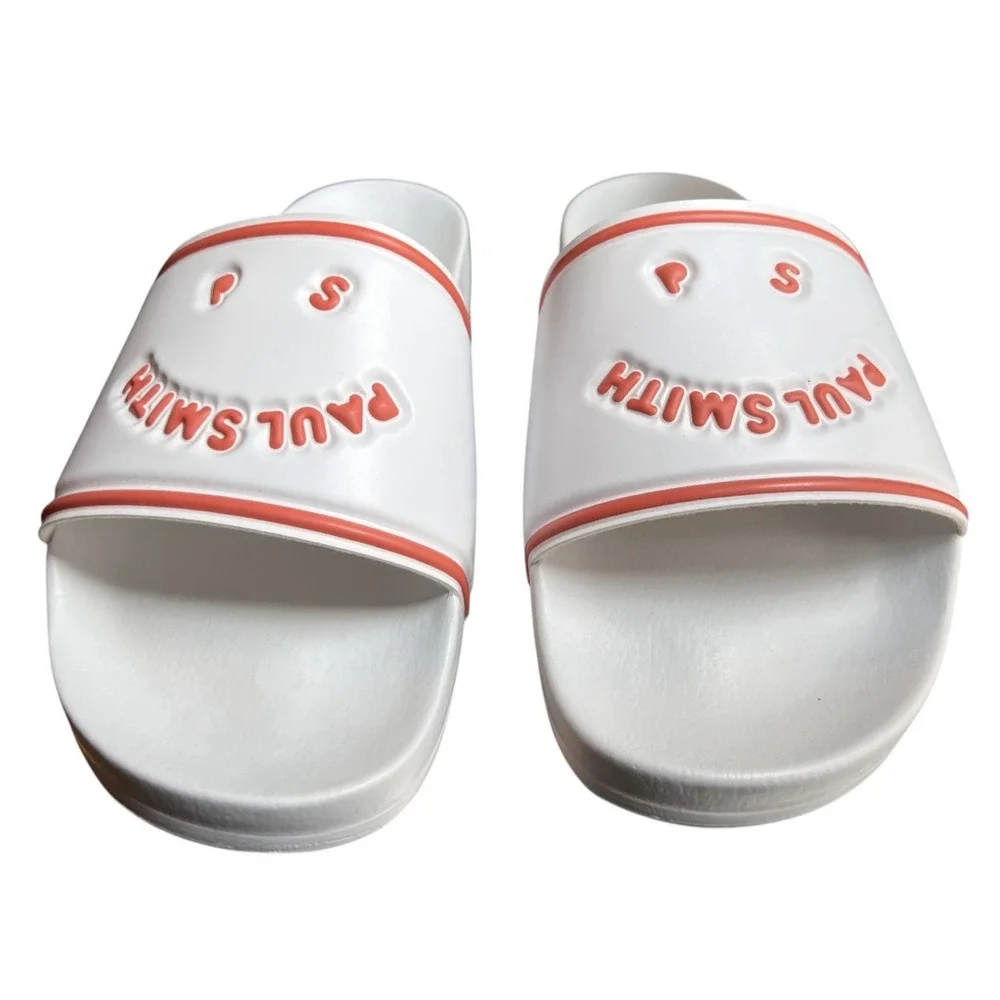 Paul Smith Summit Face Sandels‎ Size M White and Orange